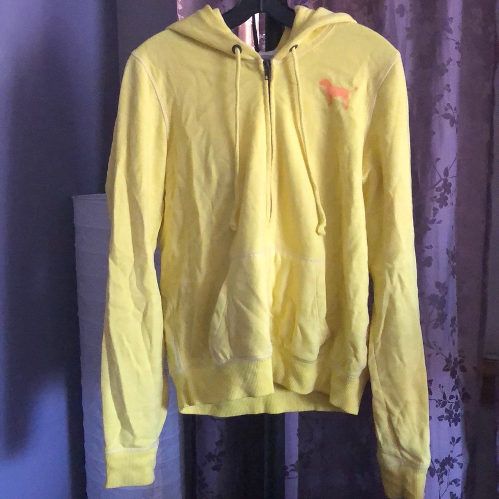 Circa 2000s Yellow Victoria Secret PINK hoodie